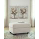 Amesley Ivory Ottoman