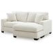 Ammon Ivory 85" Sofa Chaise