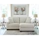 Ammon Ivory 85" Sofa Chaise