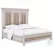 Alcove Belgian Ivory And Washed Maple Queen Panel Bed