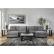 Birkdale Court Gray 3 Piece Sectional