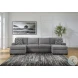Birkdale Court Gray 3 Piece Sectional
