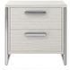 Stratum Mist And Polished Nickel Nightstand
