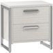 Stratum Mist And Polished Nickel Nightstand