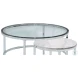 Jadyn White Round Nesting Cocktail Table