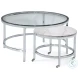 Jadyn White Round Nesting Cocktail Table