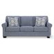 Carissa Manor Denim Performance Fabric Queen Sofa Sleeper