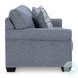 Carissa Manor Denim Performance Fabric Queen Sofa Sleeper