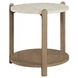 Elements Toffee Stone Top End Table