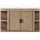 Elements Toffee Curved 2 Door Console Table with Marble Top
