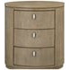 Elements Toffee Oval Nightstand