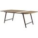 Elements Toffee Asymmetrical Stone Slab Dining Room Set