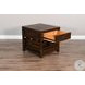 Havenstead Dark Brown Rectangular End Table with Drawer
