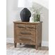 Artisans Place Vintage Pine and Ironwood 3 Drawer Bedside Chest with USB Charging