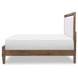 Artisans Place Brown and Beige King Upholstered Panel Bed