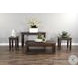 Ember Grace Dark Brown 48" Rectangular Coffee Table with Casters