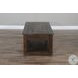 Ember Grace Dark Brown 48" Rectangular Coffee Table with Casters
