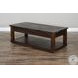 Ember Grace Dark Brown 48" Rectangular Coffee Table with Casters