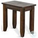 Sagewyn Dark Brown 14" Rectangular Chair Side Table