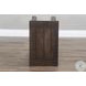 Sagewyn Dark Brown 14" Rectangular Chair Side Table