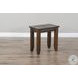 Sagewyn Dark Brown 14" Rectangular Chair Side Table