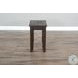 Sagewyn Dark Brown 14" Rectangular Chair Side Table