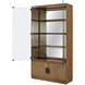 Blue Mallee Brown 4 Door Display Cabinet