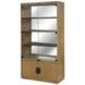 Blue Mallee Brown 4 Door Display Cabinet