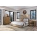 Blue Mallee Beige and Brown Upholstered Panel Bedroom Set