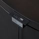 Blue Mallee Dark Brown 3 Drawer Oval Nightstand with USB Charging