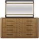 Blue Mallee Brown 12 Drawer Large Dresser