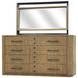 Blue Mallee Brown 12 Drawer Large Dresser