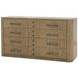 Blue Mallee Brown 12 Drawer Large Dresser