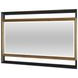 Blue Mallee Black and Brown Rectangular Dresser Mirror