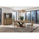 Blue Mallee Brown and Black 84" Rectangular Dining Table