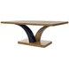 Blue Mallee Brown and Black 84" Rectangular Dining Table