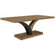 Blue Mallee Brown and Black 84" Rectangular Dining Table