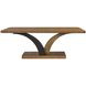 Blue Mallee Brown and Black 84" Rectangular Dining Table