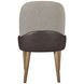 Blue Mallee Gray and Brown Upholstered Barrel Back Side Chair Set of 2