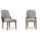 Blue Mallee Brown and Black 84" Rectangular Dining Room Set
