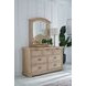 Heritage Coast Sea Oat 7 Drawer Dresser With Arched Mirror
