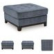 Maxon Place Navy Oversized Accent Ottoman