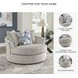 Maxon Place Stone Oversized Swivel Accent Chair
