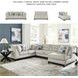 Maxon Place Stone 3 Piece Sectional with RAF Chaise