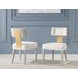 Miramar White Upholstered Side Chair Set of 2