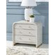 Miramar Oyster 3 Drawer Nightstand