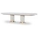 Miramar Oyster 122" Extendable Oval Dining Table
