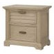 Heritage Coast Sea Oat 2 Drawer Nightstand with USB Charging and Puck Light