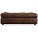 Nest Brown Leather Rectangular Ottoman