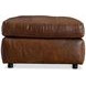 Nest Brown Leather Rectangular Ottoman